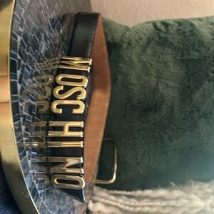 Authentic Vintage Redwall Moschino Leather Belt